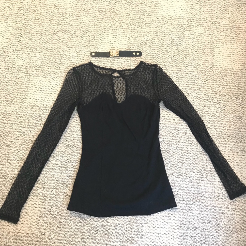 Guess lace detail top